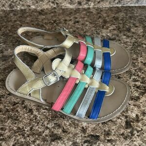 Mini‎ Boden Girls Rainbow Gladiator Sandals Size 33 3